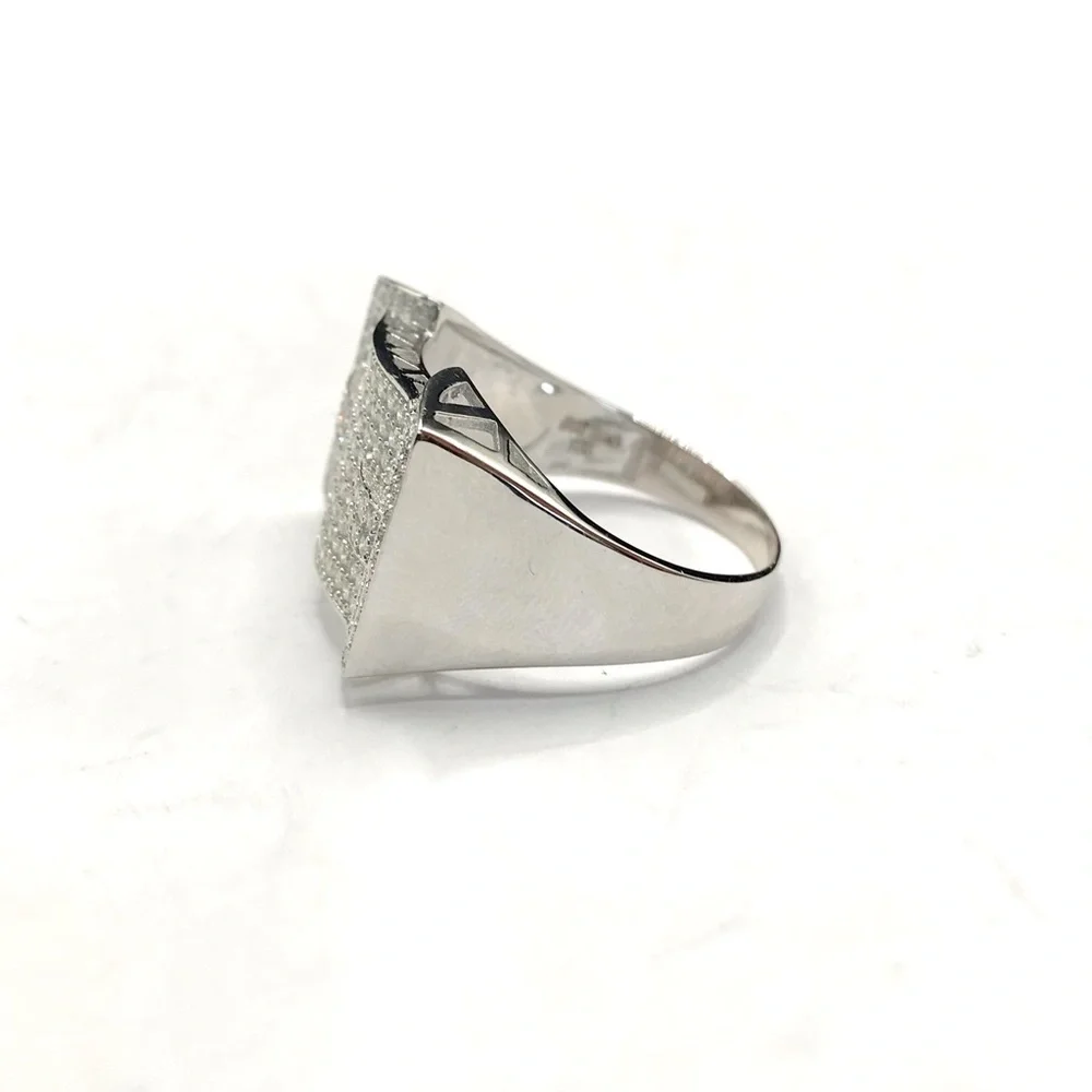 925 Sterling Silver 2.00CT MOISSANITE Men’s Ring Size 11 Or 12